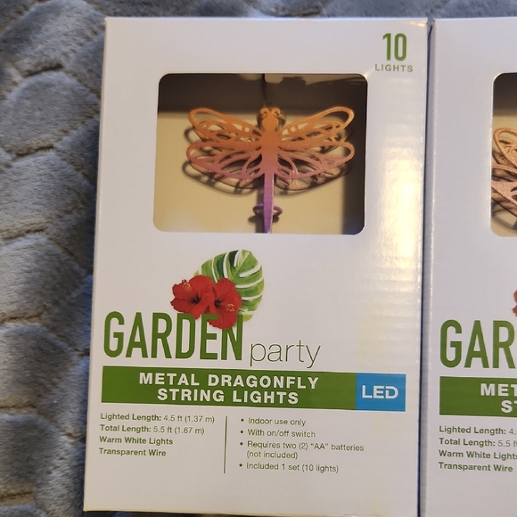Garden Party Metal Dragonfly String Lights - Picture 2 of 2